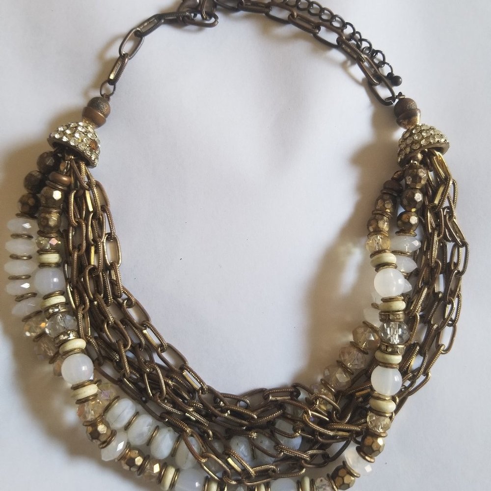 Multi Layer Chunky Large Bead Statement Necklace